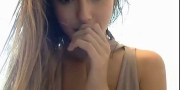 Cute young teen showing her pussy