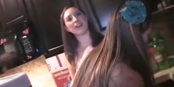 Curvy chesty blonde enjoys sex at a home party