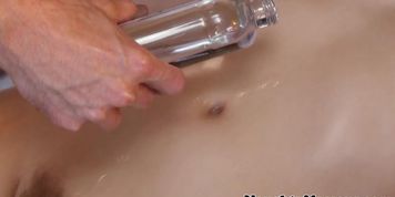 Casey Cumz naked at massage table