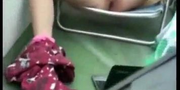 Euro Teen Hides Out on Roof for Private FAP!!