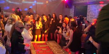 Cfnm babes give blowjobs