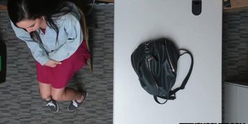 Teen stripper caught stealing from a shop and works security (Karlee Grey)