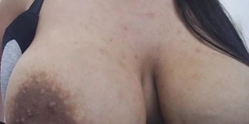 Amazing dark nipples and areolas so so close!!!!