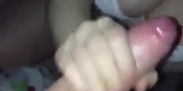 blonde handjob