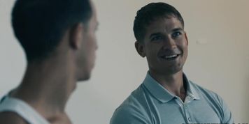Des Irez tight hole is getting fucked rough by the landlords stepson (Brandon Anderson)
