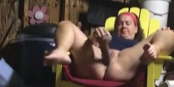 Thick White Wife squirts on black cock dildo 2