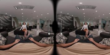VR Bangers: Busty Lexi Luna in Glasses and Stockings Shows Off Her Tight Pussy | VR Porn