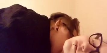 licking her fat wet pussy 