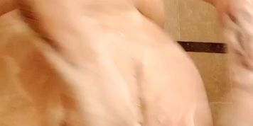 Massive shower boobs