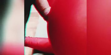 Complied Wife try Dildo in Leggings