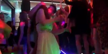 Clothed teens suck dick