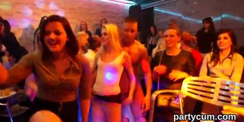 Kinky cuties get completely foolish and undressed at hardcore party