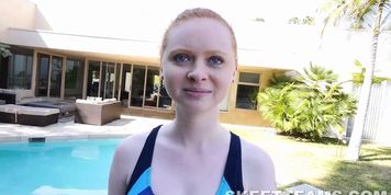 Redhead Maria Blows Her Coach - video 1