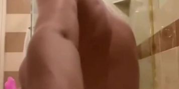 Lonely Girl Play with her Pussy at Shower