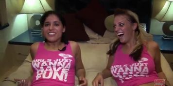 Party Girls Ivy and Clair Boob Play
