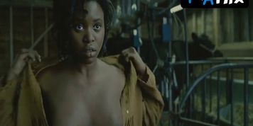 Claire-Hope Ashitey Breasts Scene  in Children Of Men