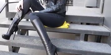 Leather and boots