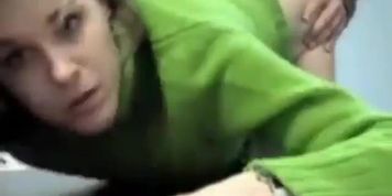 Orgasm with Green Sweater Girl at Office - An Oldie But a Goodie