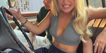 Mckenna Grace Breasts Scene  in Mckenna Grace Grey Bra Top AND Cleavage