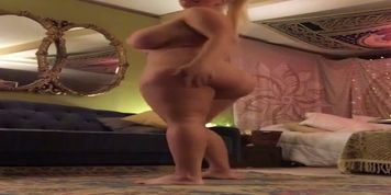 Pawg Stassi Rossi rides huge bbc dildo  Phat Ass White