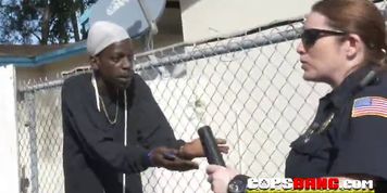 Busty cops love to find big black pricks in shady places just to satisfies their interracial needs