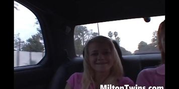 Milton Duo Threesome Wearing Pink and Fingering rough Orgasm