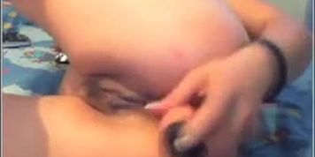 Big dildo in a tight ass hole