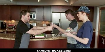 Military Milf Lauren Phillips Seduces Her Stepson (Brad Knight)