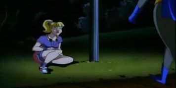 Batgirl Fighting and Ballbusting Kick