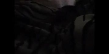Step mother fucked on the dad bed and and step son finished on her ass