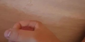 Cumming all over the bed