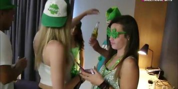 St Patricks Day turns to foursome action in hotel room