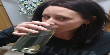 My wife drink hers and my piss in the kitchen right after work