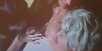 Vintage lesbian nipple licking threesome
