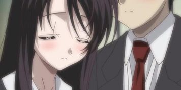 School Days HQ:Kotonoha scene on the train