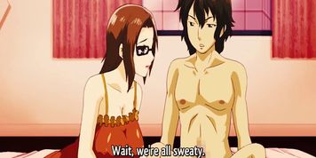Busty mature teacher masturbates  Hentai anime