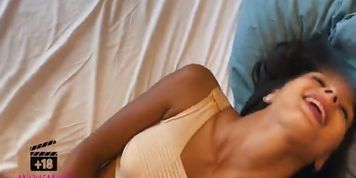 baby plays with a vibrator for the first time and sucks a big cock!