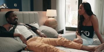 Stepdad fakes an injury to get a handjob from stepdaughter (Ameena Green, Isiah Maxwell)