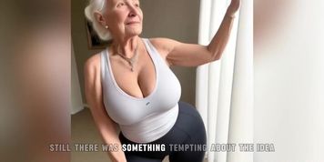 [GRANNY Story] BBC Double Penetration after Yoga Class for Granny