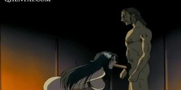 Roped chesty hentai girl forced into hard sex