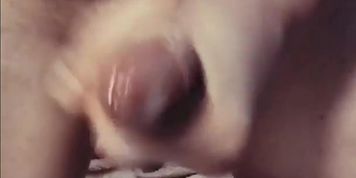 First time cumshot on camera, sorry for the non-professional sperm release..