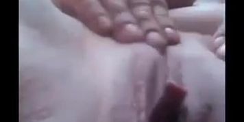 Krystals creampied pussy