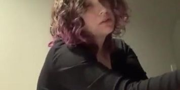 Curvy domme pegs trans sub slut in hotel with her strap on (MrsDommeRee)
