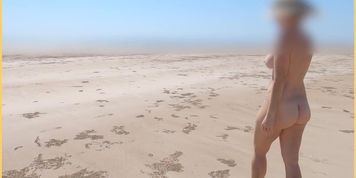 Exhibitionist Wife Beach Voyeur 4k  Fully Nude  Wifey Does