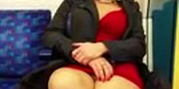 open legs in the train