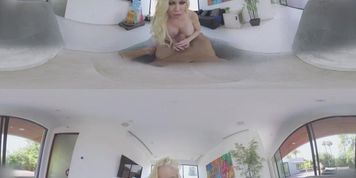 Blonde With Big Fake Boobs Talks Dirty And Fucks Vr Porn