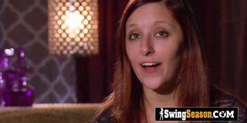 Swinging sex partners for a wild and messy orgy downstairs