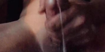 Hot straight guy caught busting a hot load from his bwc (Big_White_Dick_)