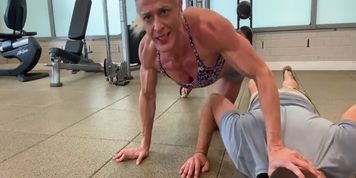 WOW! 6ft AMAZON embarrasses loser &ldquo;Steve&rdquo; w/ superior size and strength! Would you train w/ her?