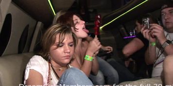 All Girl Orgy In Our Limo After The Club